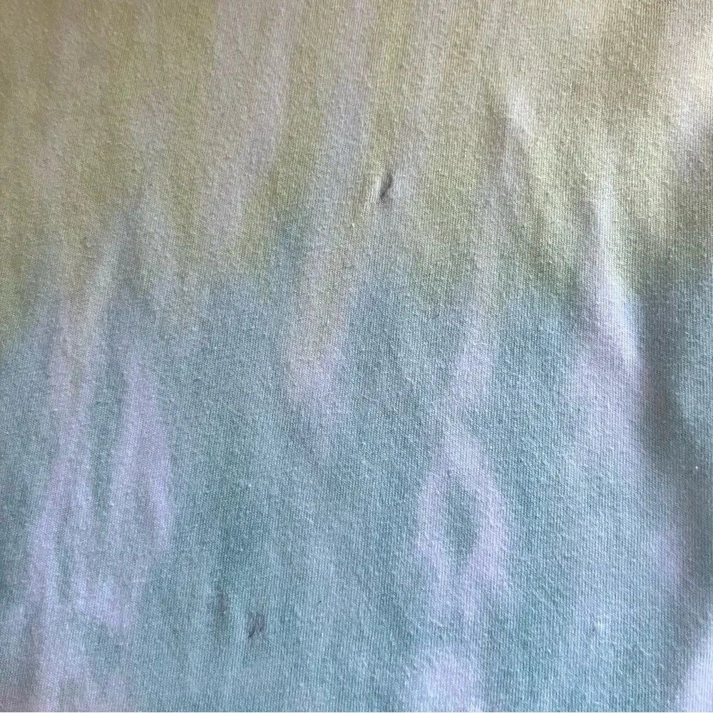 abercrombie kids White Tee with Green & Yellow Ombre Tie-Dye